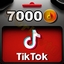 TikTok 7000 Coins by account