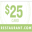 Restaurant.com gift cards $25 USD