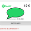 Carte cadeau Spotify 10€