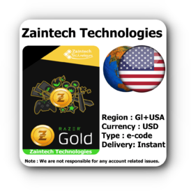 $100 Razer Gold (Global + USA) - 100 USD