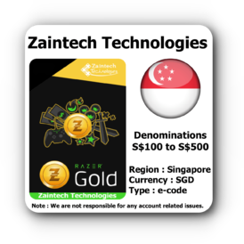 S$ 100 Razer Gold Singapore - SGD 100