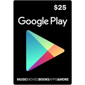 $25 Google Play E-code version USA