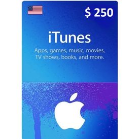 ITunes Gift Card 250 USD (USA Version)