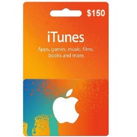 iTunes $150 (USA) - Physical SCAN Gift Card