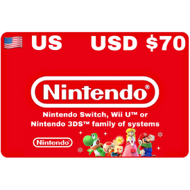 Nintendo eShop Card 70 USD (USA)