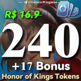 Honor of Kings 240 Tokens top up via UID