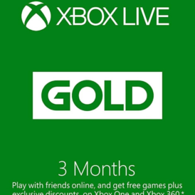 Xbox Live Gold 3 Month