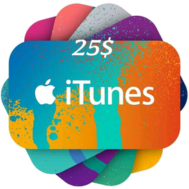 Gift card itunes 25$