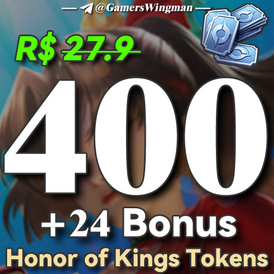 Honor of Kings 400 Tokens top up via UID