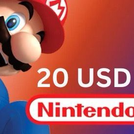 Nintendo eShop Gift Card 20$ USD storable one