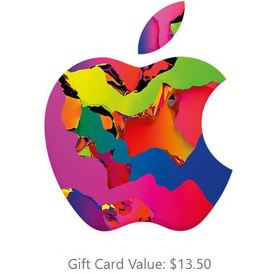 Apple gift card 13.5 USD