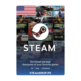 Steam Wallet Gift Card USA 10$ USD Stockable