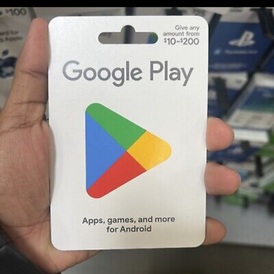 $10 USD GOOGLE PLAY GIFT CARD