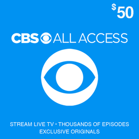 CBS All Access Gift Card - $50 USD