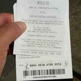 Netflix gift card 50 Pound