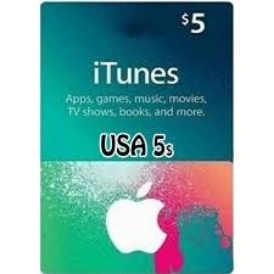 ITunes & App Store 5$ - 5 USD - Stockable
