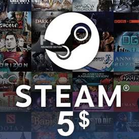 Steam Gift Card - 5$ - USD - Global