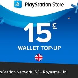 PlayStation Network Card 15 GBP (UK) PSN Key