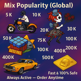 🔥 30K (30,000) PUBG Mix Popularity 🔥