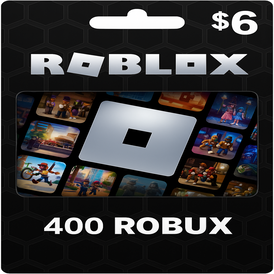 Roblox Gift Card ,400 Robux, 6$ , Global