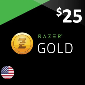 Razer Gold 25 USD gift card 25$ US