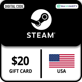 Steam wallet 20 USD | USA (stockable)