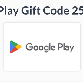Google play gift card 25.00 USD