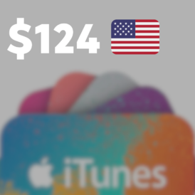 Apple ITunes AppStore Gift Card - $124 - USA