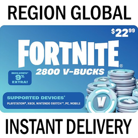 Fortnite 2800 V-Bucks - INSTANT DELIVERY