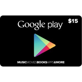 Google Play Gift Cards 15 USD