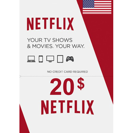 Netflix gift card voucher 20 USD
