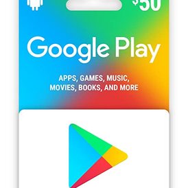 Google Play Gift Cards US de 50 USD