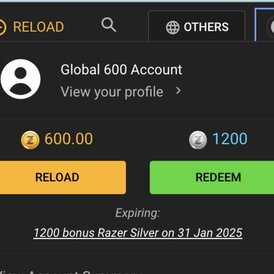 Razer Gold 600$ Global (Others) Loaded Accoun