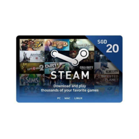 Steam Wallet Gift Card - 20 SGD (Guarantee)