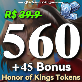 Honor of Kings 560 Tokens top up via UID