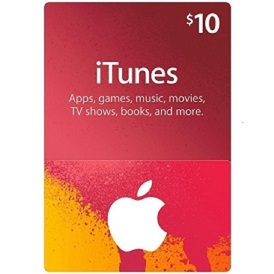 iTunes Gift Card -$10 USD-Version E-Code