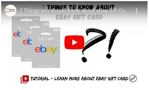 7 Things you should know about eBay gift card