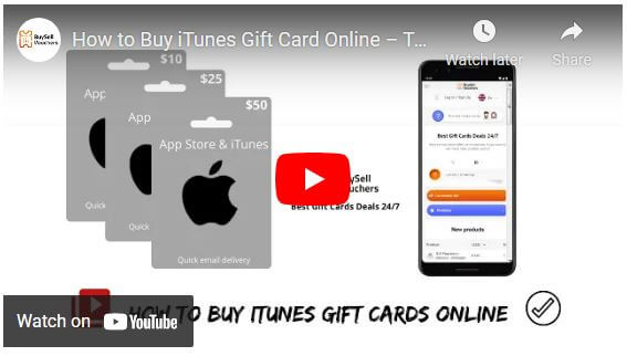 How to buy iTunes gift cards online