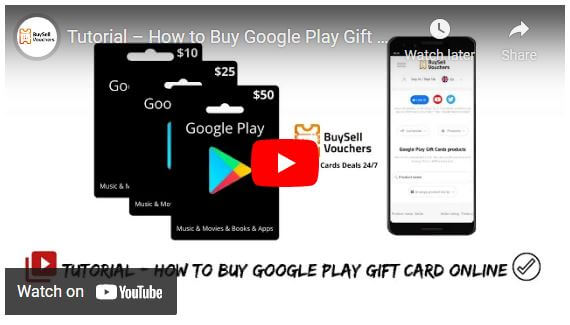 How to buy Google Play gift card