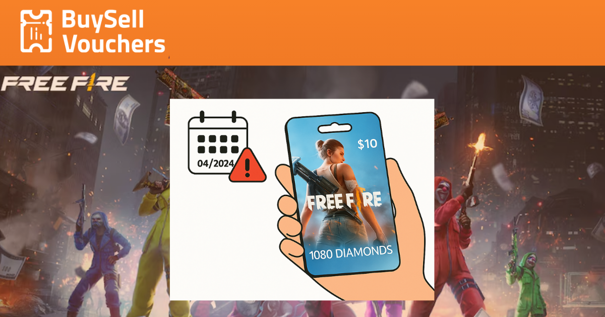 Check Free Fire gift card expiration date before use on BuySellVouchers platform.