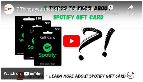 What is Spotify gift card and how does it work