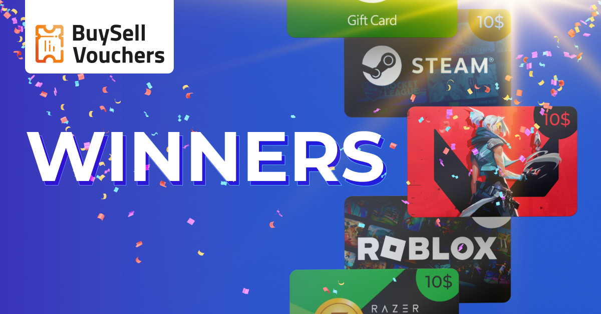 Gift card giveaway winners