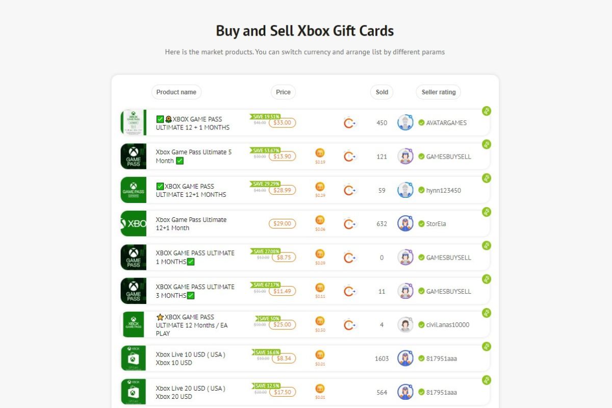 Xbox gift card offers 2023