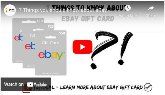 What is eBay gift card - youtube tutorial