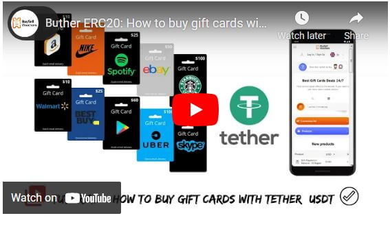 How to buy gift cards with Tether TRC20