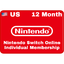 Nintendo Switch Online 12 Month US Individual