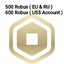 Roblox Gift Card 500 Robux Global (EU RU USA)