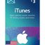 iTunes 3$ Gift Card (US)