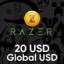 Razer Gold 20$ GLOBAL Pin $20 USD -Stockable