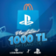 Playstation Network PSN 1000 TL TRY Stockable